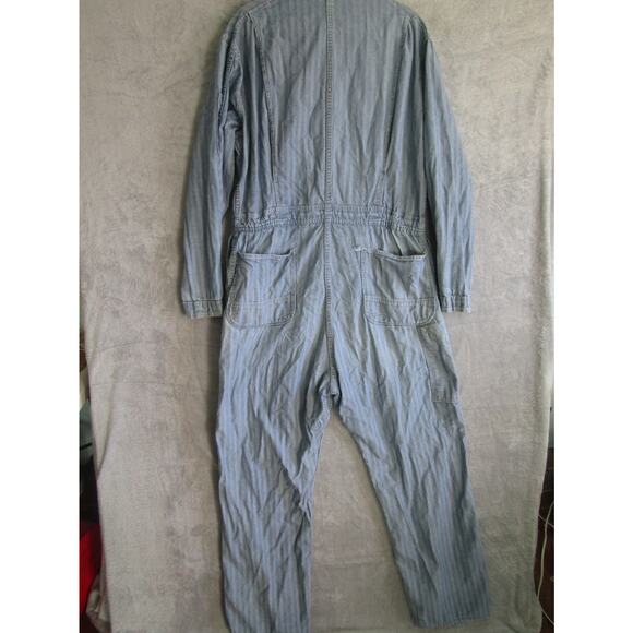 Vintage Key Imperial Herringbone Denim Coveralls Workwear Overalls Mens Tools - Picture 6 of 11